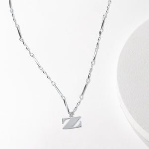 Letter Necklace (Z) - Silver